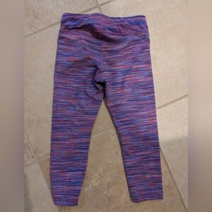 Athleta Girl XS Size 6 Multicolor Purple Striped Leggings